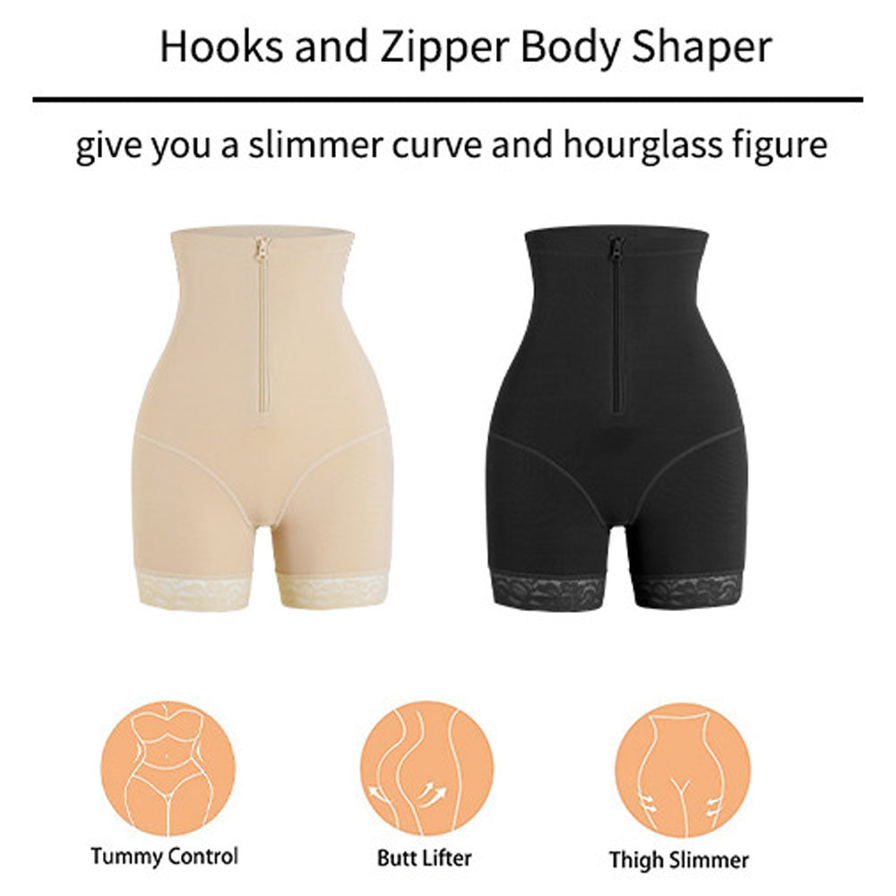Nebility Women Zipper Body Shaper Butt Lifter