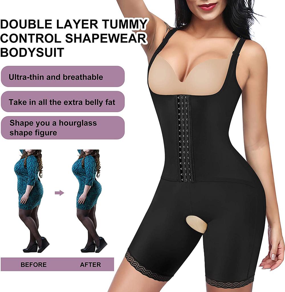 Nebility Women's Shapewear Double Tummy Control
