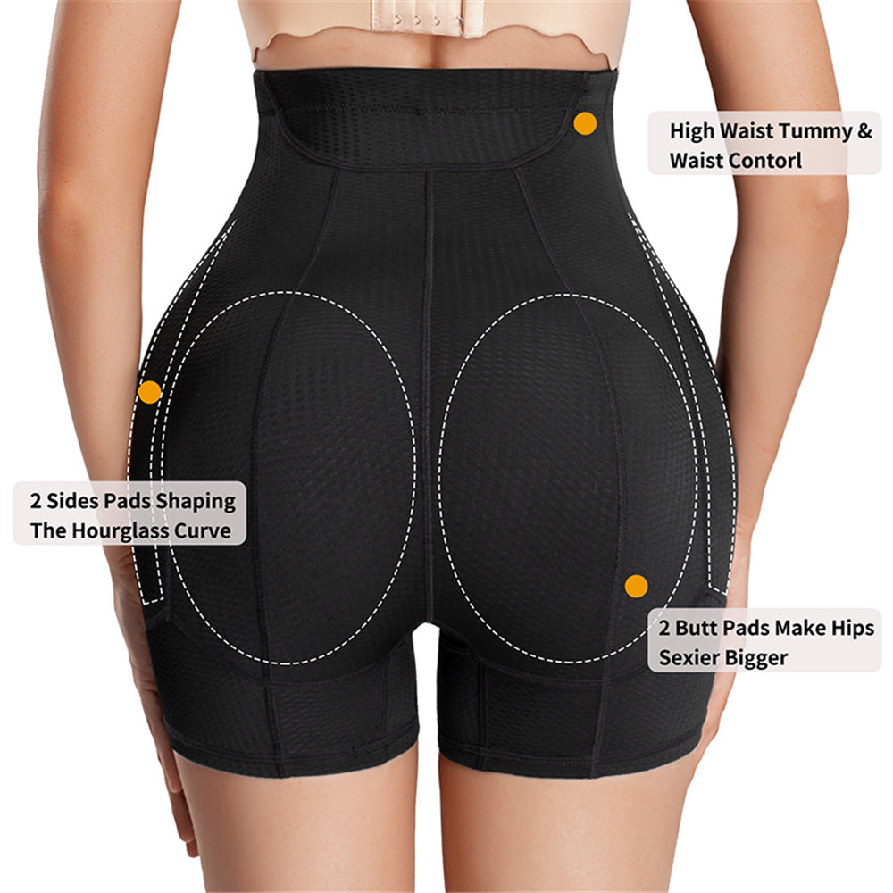 Nebility Women Hip Pads Enhancer Seamless Butt Lift Shaper Shorts