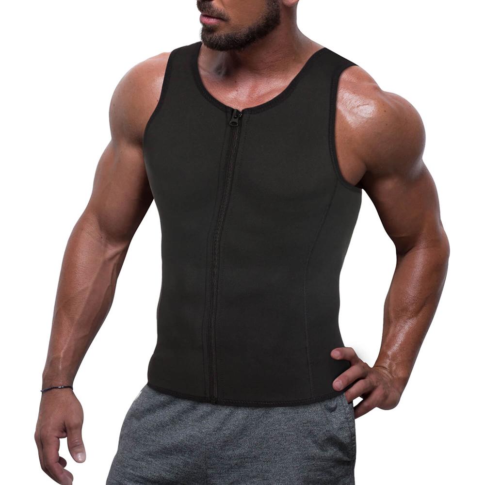Men Compression Shirt Slimming Tank Top Body Shaper Undershirt - Nebility
